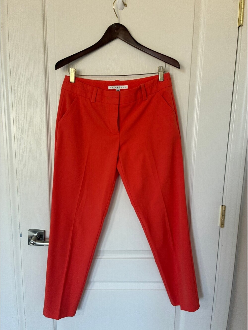Trina Turk Women's size 4 Coral pants preppy classic